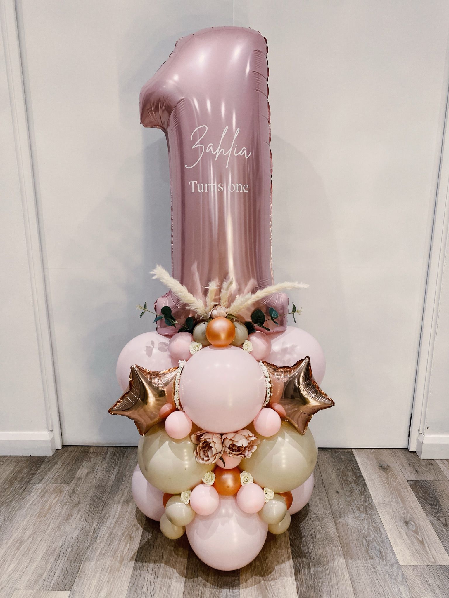 Birthday Foil Number Balloon Stack