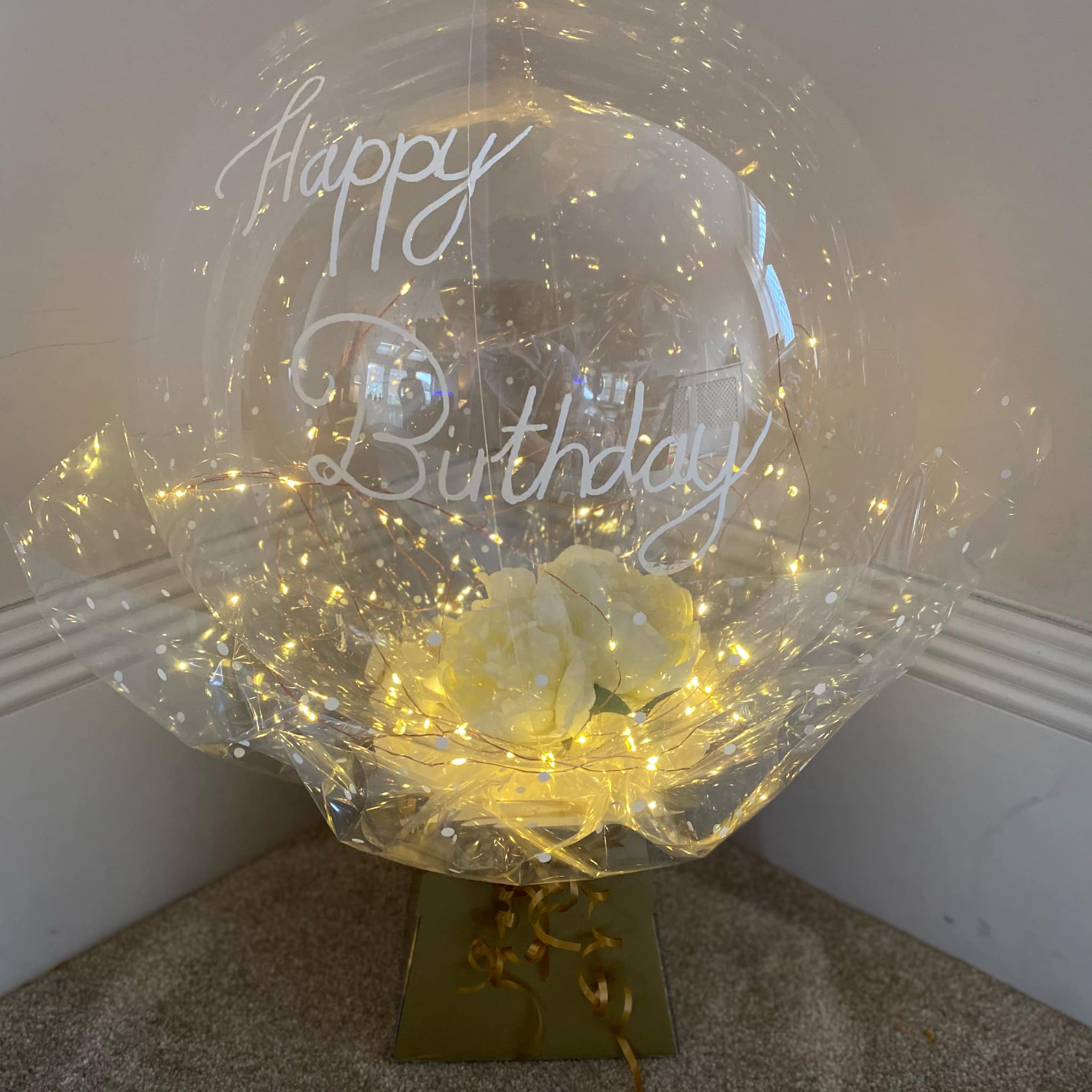 Happy Birthday Orb Balloon Box